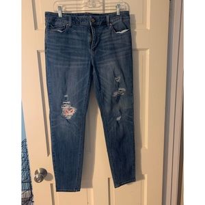 WHBM distressed jeans